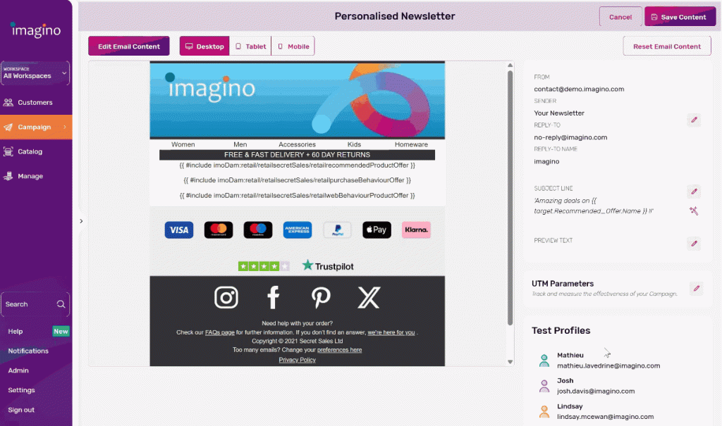 Email Personalisation